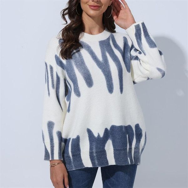 women's sweaters green striped print pullovers women winter o-neck loose long streetwear warm fashion, White;black
women's sweaters green striped print pullovers women winter o-neck loose long streetwear warm fashion, White;black