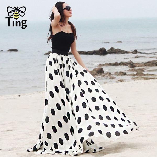 summer bohomian chic polka dot print flowy maxi long skirts women dress sets beach style boho street casual outfits 210513, White
summer bohomian chic polka dot print flowy maxi long skirts women dress sets beach style boho street casual outfits 210513, White