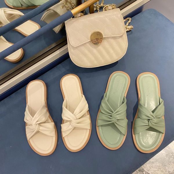 slippers 2021 designers women outside bow leather woman open toe slides green summer beach dress ladies casual flat flip flops, Black
slippers 2021 designers women outside bow leather woman open toe slides green summer beach dress ladies casual flat flip flops, Black