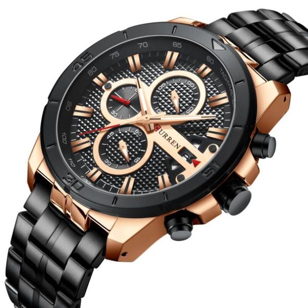 wristwatches curren business men watch stainless steel wrist chronograph army military quartz watches relogio masculino, Slivery;brown
wristwatches curren business men watch stainless steel wrist chronograph army military quartz watches relogio masculino, Slivery;brown