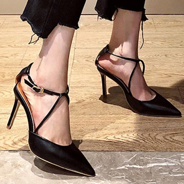 sandals simple and versatile stiletto high heels fairy open toe 2021 summer female, Black
sandals simple and versatile stiletto high heels fairy open toe 2021 summer female, Black