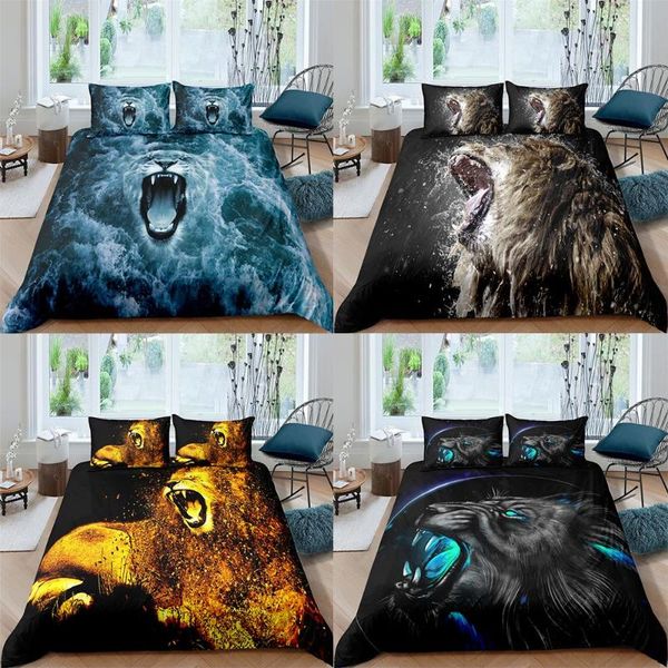 bedding sets roaring lion set animal duvet cover 2/3pcs bedclothes quilt/comforter covers king twin size bed 90/135/150
bedding sets roaring lion set animal duvet cover 2/3pcs bedclothes quilt/comforter covers king twin size bed 90/135/150