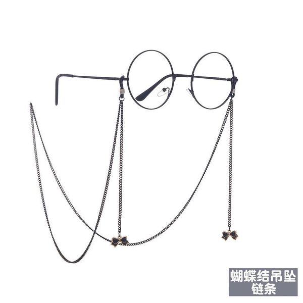 other fashion accessories roaming black bow pendant chain with exquisite personality and retro lolita decorative eyewear, Silver
other fashion accessories roaming black bow pendant chain with exquisite personality and retro lolita decorative eyewear, Silver