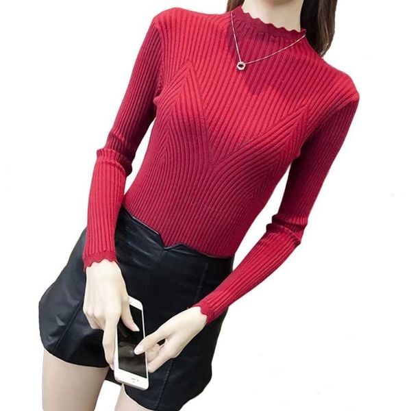 women's sweaters peonfly jumper women turtleneck pullovers streetwear clothes slim female solid color elastic knitting fashion, White;black
women's sweaters peonfly jumper women turtleneck pullovers streetwear clothes slim female solid color elastic knitting fashion, White;black