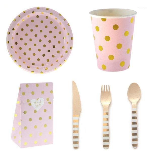 packaging dinner service rose gold party pink dot disposable tableware straws paper plates gift bag cups knife fork spoon birthday supplies1
packaging dinner service rose gold party pink dot disposable tableware straws paper plates gift bag cups knife fork spoon birthday supplies1
