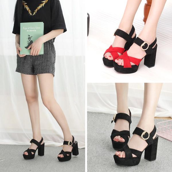 dress shoes 2021 korean version of the princess wind waterproof platform matte leather wild thick heel sandals women, Black
dress shoes 2021 korean version of the princess wind waterproof platform matte leather wild thick heel sandals women, Black