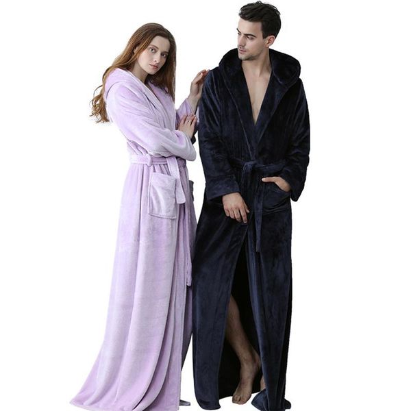 women's sleepwear flannel robes male with hooded floor length long robe mens bath pajamas winter warm bathrobe female bridesmaid brides, Black;red
women's sleepwear flannel robes male with hooded floor length long robe mens bath pajamas winter warm bathrobe female bridesmaid brides, Black;red