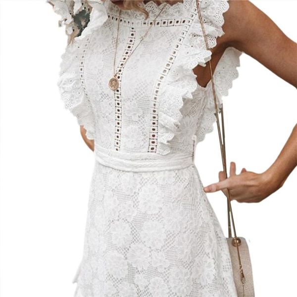 xingqing women lace ruffle dress sleeveless high waist temperament crochet floral with bow belt party dresses casual, Black;gray
xingqing women lace ruffle dress sleeveless high waist temperament crochet floral with bow belt party dresses casual, Black;gray