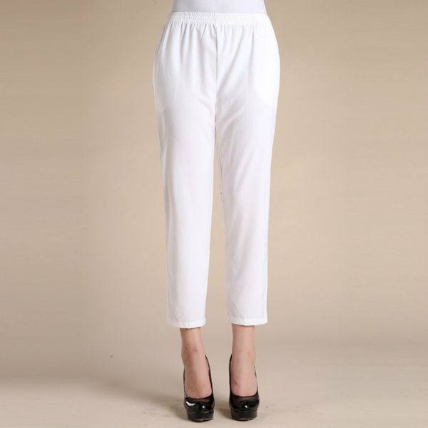 women's pants & capris middle aged trousers spring summer elastic waist straight ladies large size solid casual xl-5xl 4hfp, Black;white
women's pants & capris middle aged trousers spring summer elastic waist straight ladies large size solid casual xl-5xl 4hfp, Black;white