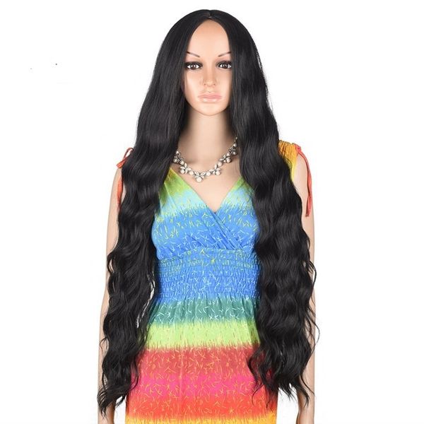 european and american wig women gradually change color fashion 39inch long curly hair rose net wig wholesale, Black
european and american wig women gradually change color fashion 39inch long curly hair rose net wig wholesale, Black