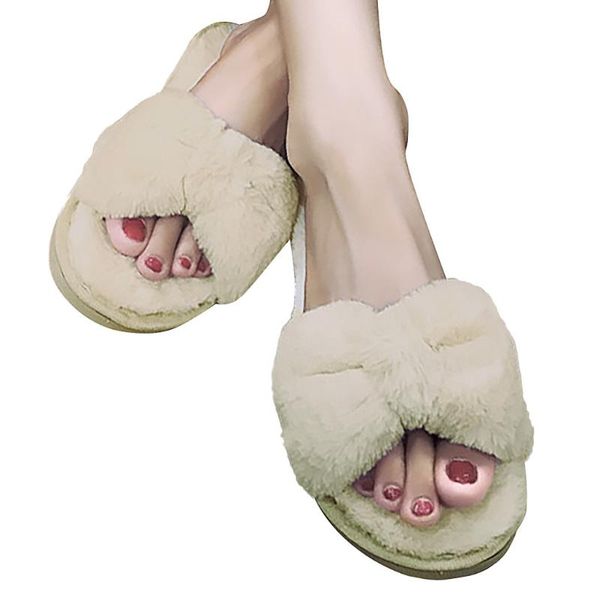 slippers ribbon bow plush cotton slip on warm shoes faux fur non-slip flats casual for home sh, Black
slippers ribbon bow plush cotton slip on warm shoes faux fur non-slip flats casual for home sh, Black