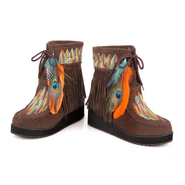 boots winter down tassel anckle boot sweet personality peacock feather female shoes with short plush plus size 431, Black
boots winter down tassel anckle boot sweet personality peacock feather female shoes with short plush plus size 431, Black