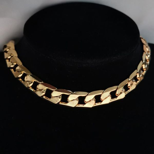 chokers drop cuban link chain choker necklace for women men gold color stainless steel short charm collares neck jewel, Golden;silver
chokers drop cuban link chain choker necklace for women men gold color stainless steel short charm collares neck jewel, Golden;silver