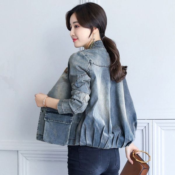 denim jacket women's short design sense spring and autumn loose versatile late trend, Black;brown
denim jacket women's short design sense spring and autumn loose versatile late trend, Black;brown