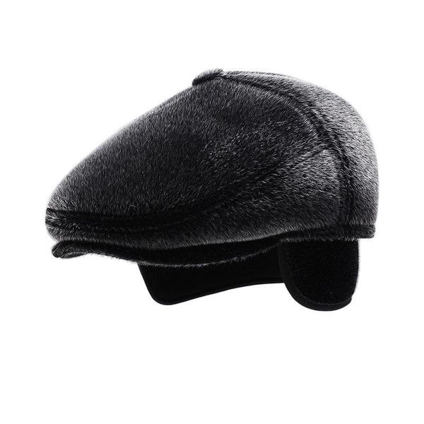 berets winter beret cap for men faux fur driving men's sboy with earflaps dad hat elderly flat visor warm hats, Blue;gray
berets winter beret cap for men faux fur driving men's sboy with earflaps dad hat elderly flat visor warm hats, Blue;gray