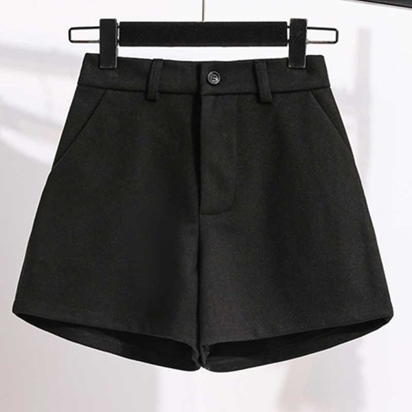 women's shorts 2021 winter women high waist slim solid casual elastic vintage woolen female s792, White;black
women's shorts 2021 winter women high waist slim solid casual elastic vintage woolen female s792, White;black