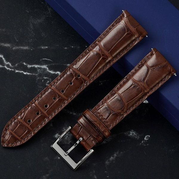 handmade american crocodile skin strap 20mm 21mm watchbands custom 14mm 16mm 18mm 19mm 22mm watch band genuine leather belt bands, Black;brown
handmade american crocodile skin strap 20mm 21mm watchbands custom 14mm 16mm 18mm 19mm 22mm watch band genuine leather belt bands, Black;brown