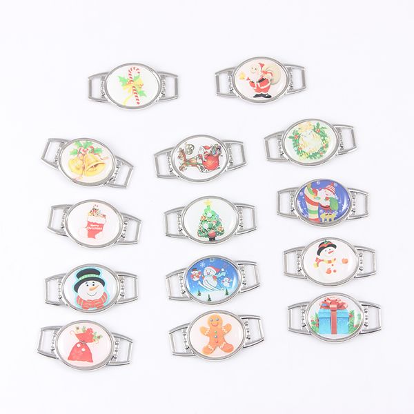 12pcs fashion jewelry colorful christmas pattern logo charm for shoelace sport shoes paracord bracelets decorationdio chan contact, Silver
12pcs fashion jewelry colorful christmas pattern logo charm for shoelace sport shoes paracord bracelets decorationdio chan contact, Silver