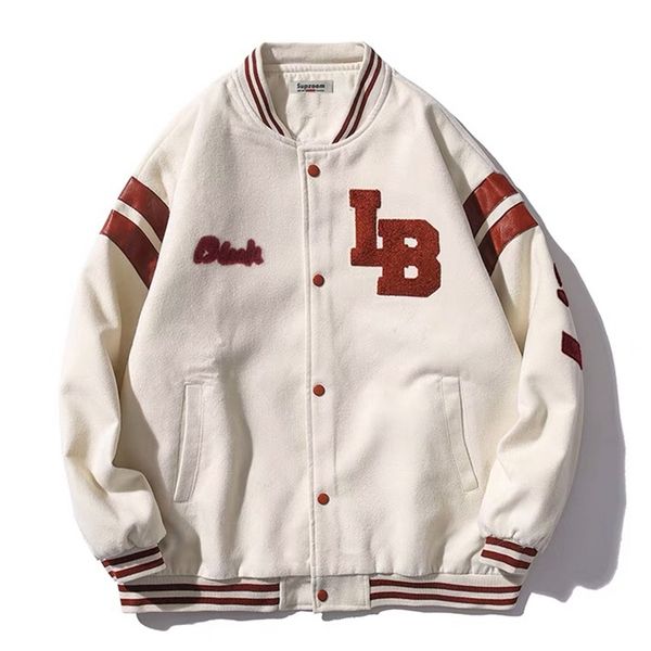 arrival single breasted spliced letter brand clothing bomber jacket men loose baseball uniform female winter coat 211009, Black;brown
arrival single breasted spliced letter brand clothing bomber jacket men loose baseball uniform female winter coat 211009, Black;brown