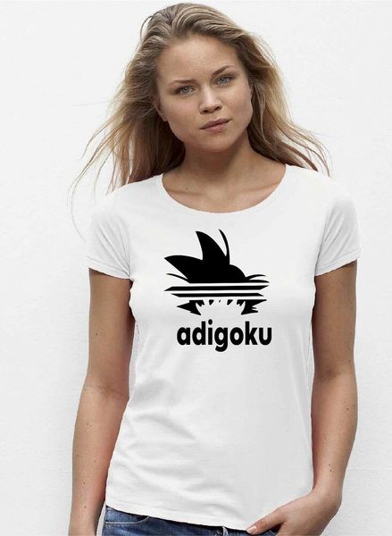 womens t-shirt adigoku, White;black 
womens t-shirt adigoku, White;black