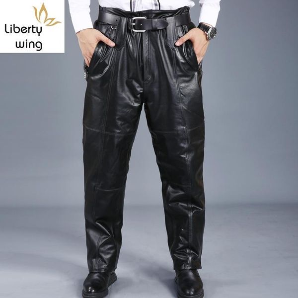 men's pants fashion mens genuine leather cow fur lining long male trousers pantalon pantacourt homme winter plus size, Black
men's pants fashion mens genuine leather cow fur lining long male trousers pantalon pantacourt homme winter plus size, Black