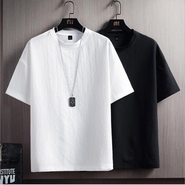 men's polos 2021 summer t-shirt shorts casual o-neck breathable short-sleeved, White;black
men's polos 2021 summer t-shirt shorts casual o-neck breathable short-sleeved, White;black