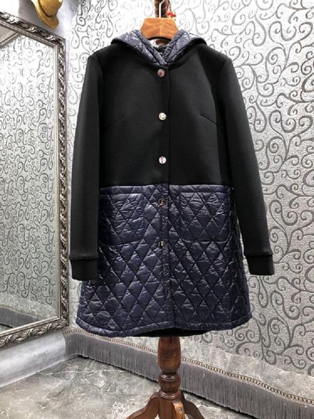 women's trench coats hooded long outerwear 2021 autumn winter overcoats women warm cotton parka patchwork sleeve casual large coat, Tan;black
women's trench coats hooded long outerwear 2021 autumn winter overcoats women warm cotton parka patchwork sleeve casual large coat, Tan;black