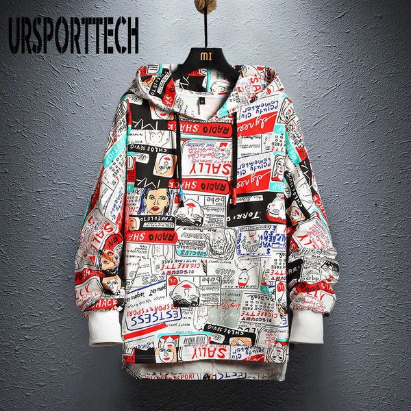 brand men hoodies sweatshirt harajuku cartoon letter print pullover sweatshirt men casual loose hooded sweatshirts hip hop 210528, Black
brand men hoodies sweatshirt harajuku cartoon letter print pullover sweatshirt men casual loose hooded sweatshirts hip hop 210528, Black