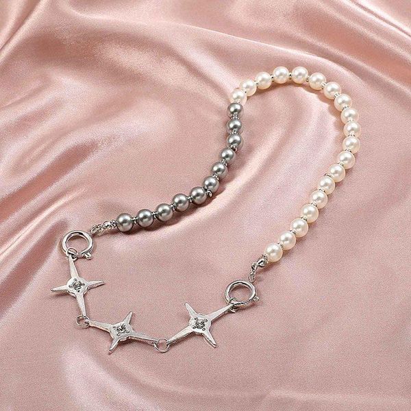 chains 2021 cross long tassel grey and white pearl chain necklace clavicle women's jewelry, Silver
chains 2021 cross long tassel grey and white pearl chain necklace clavicle women's jewelry, Silver