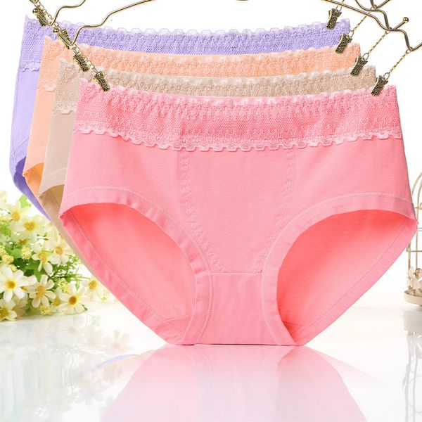 underwear women's middle waist girl's lace eing briefs girl student's cotton trousers with pure color, Black;pink
underwear women's middle waist girl's lace eing briefs girl student's cotton trousers with pure color, Black;pink