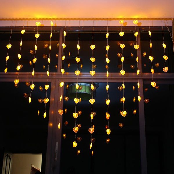 strings holiday lights christmas garden decorative led curtain light ice lamps heart-shaped lamp,2 m wide, 1.5 high
strings holiday lights christmas garden decorative led curtain light ice lamps heart-shaped lamp,2 m wide, 1.5 high
