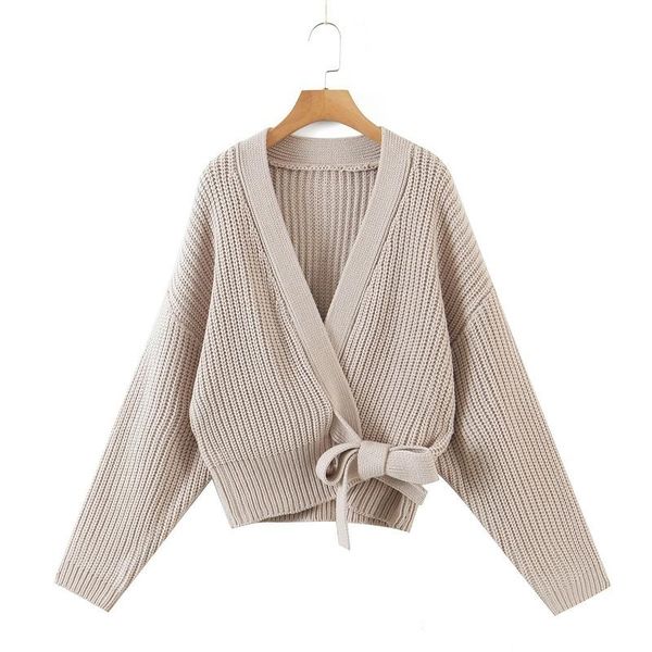 women's knits & tees temperament solid long sleeve cardigans chic cross v neck belt design vintage sweater fall 2021 elegant ol soft kn, White
women's knits & tees temperament solid long sleeve cardigans chic cross v neck belt design vintage sweater fall 2021 elegant ol soft kn, White