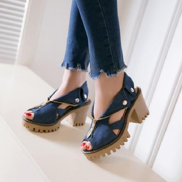 sandals womens denim jeans v-collar zipper block heel cut out peep toe summer slingback shoes cowboy plus size 2021, Black
sandals womens denim jeans v-collar zipper block heel cut out peep toe summer slingback shoes cowboy plus size 2021, Black