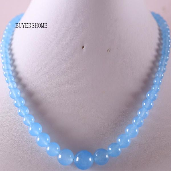 pendant necklaces handmade beaded necklace natural stone round light blue jades for women jewelry gift re025, Silver
pendant necklaces handmade beaded necklace natural stone round light blue jades for women jewelry gift re025, Silver