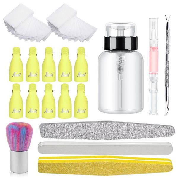 nail art kits 9pcs clean tools set gel polish remover cleaner 10pcs clip cap 400pcs cotton care
nail art kits 9pcs clean tools set gel polish remover cleaner 10pcs clip cap 400pcs cotton care