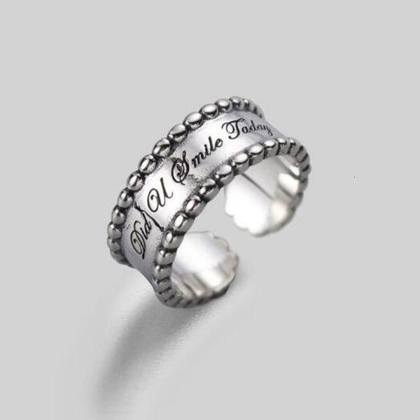 delicate ring japanese and korean s925 sterling silver personality english temperament thai letter opening
delicate ring japanese and korean s925 sterling silver personality english temperament thai letter opening