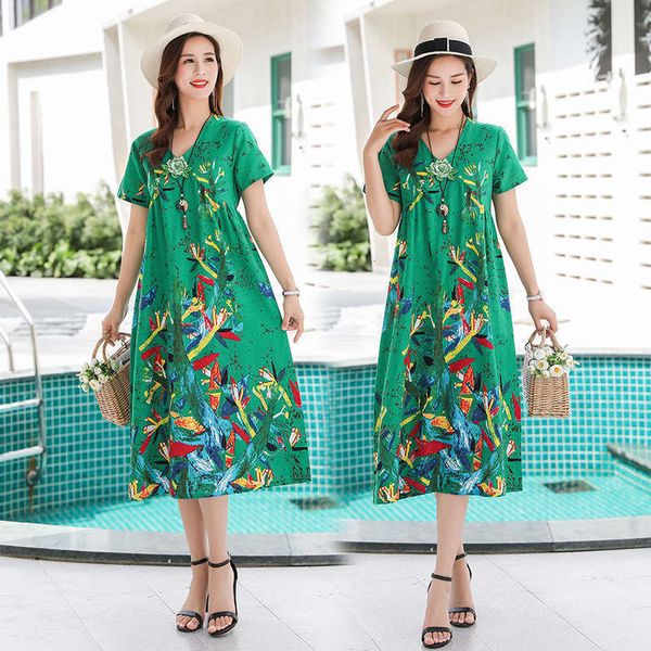 fashion casual print dresses summer women's dress large national style 11 love - 3 color cotton silk, Black;gray
fashion casual print dresses summer women's dress large national style 11 love - 3 color cotton silk, Black;gray