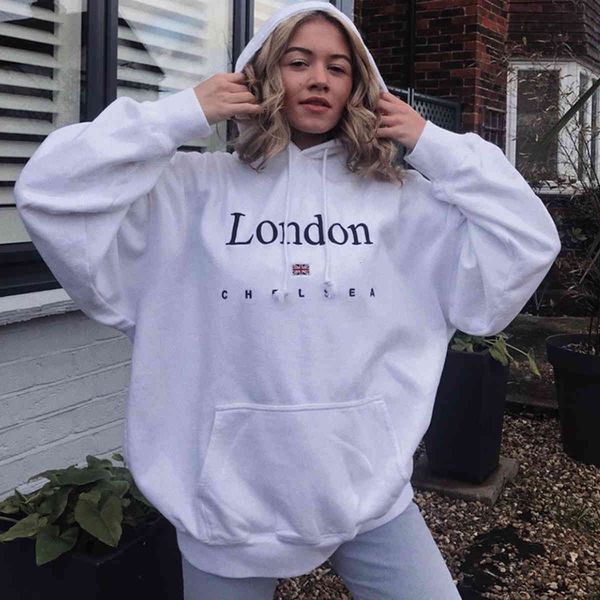 women's hoodies & sweatshirts letter embroidery simple hoodie women white cotton long sleeve autumn female fashion casual oversize cz3x, Black
women's hoodies & sweatshirts letter embroidery simple hoodie women white cotton long sleeve autumn female fashion casual oversize cz3x, Black
