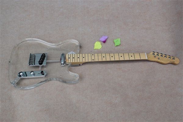 flyoung tl plexiglass acrylic electric guitar maple fingerboard crystal manufacturer direct sales
flyoung tl plexiglass acrylic electric guitar maple fingerboard crystal manufacturer direct sales