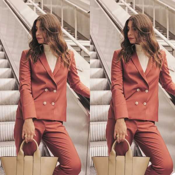 street sblazer suits double breasted long sleeve leisure office lady outfits evening party wedding (jacket+pants), Black;red
street sblazer suits double breasted long sleeve leisure office lady outfits evening party wedding (jacket+pants), Black;red