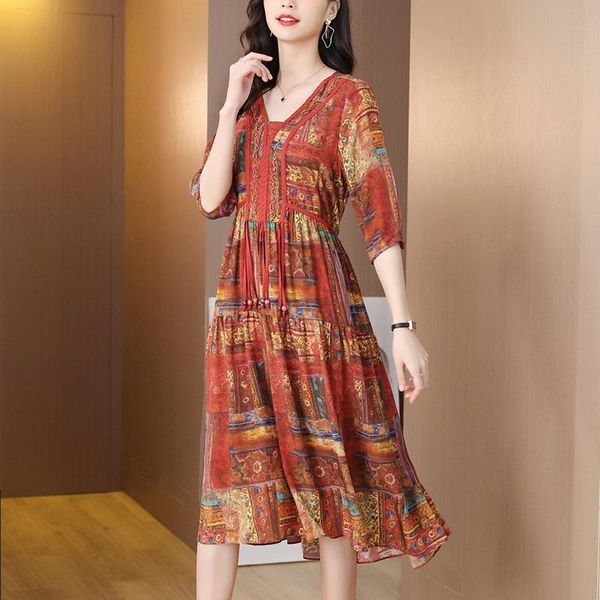 casual dresses zuoman 2021 spring slim printed ruffled ladies dress elegant and comfortable long sleeve v-neck stitching, Black;gray
casual dresses zuoman 2021 spring slim printed ruffled ladies dress elegant and comfortable long sleeve v-neck stitching, Black;gray