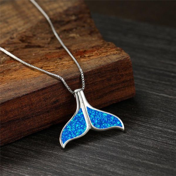 pendant necklaces vintage female blue opal necklace fashion fish tail long wedding classic silver color chain for women
pendant necklaces vintage female blue opal necklace fashion fish tail long wedding classic silver color chain for women
