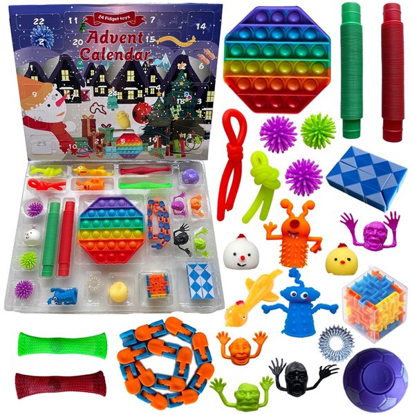 24pcs/set christmas fidget toys advent calender blind box gifts dimple decompression toy soft squeezenovelty party cartoon favor ljja4152, Blue
24pcs/set christmas fidget toys advent calender blind box gifts dimple decompression toy soft squeezenovelty party cartoon favor ljja4152, Blue