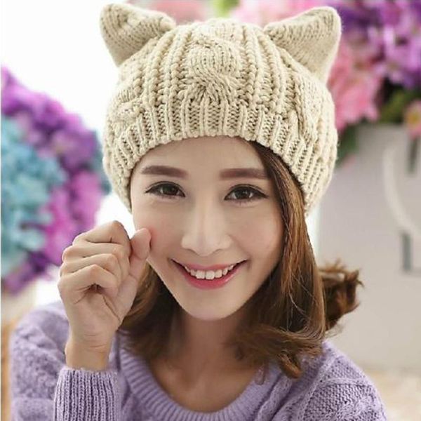 beanie/skull caps kawaii cats ear hats skullies solid color knitted cotton beanies winter keep warm girls cute casquette femme, Blue;gray
beanie/skull caps kawaii cats ear hats skullies solid color knitted cotton beanies winter keep warm girls cute casquette femme, Blue;gray