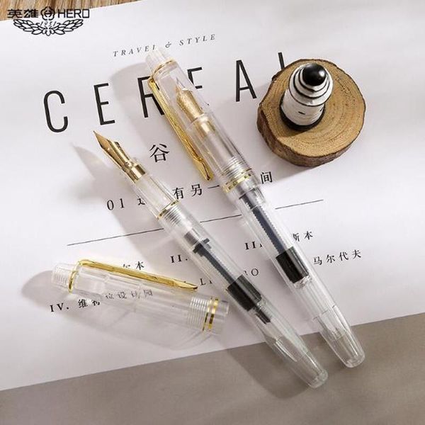 fountain pens hero 1202 fully transparent creative pen with golde clip extra fine nib 0.38mm office & school super smooth writing ink
fountain pens hero 1202 fully transparent creative pen with golde clip extra fine nib 0.38mm office & school super smooth writing ink