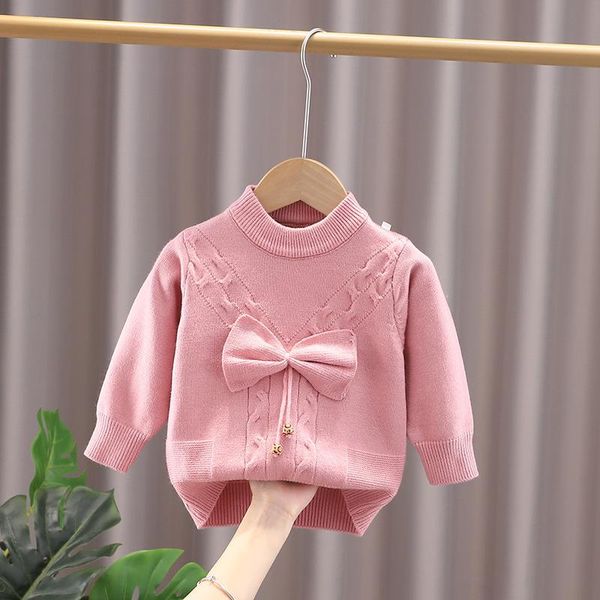 pullover girls bow knitted sweater autumn winter baby kids thick warm long sleeve clothes children's lovely soft knitwears 1-5 years, Blue
pullover girls bow knitted sweater autumn winter baby kids thick warm long sleeve clothes children's lovely soft knitwears 1-5 years, Blue