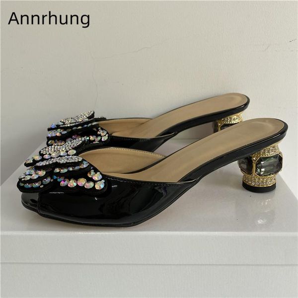 dress shoes crystal rhinestone flower sandals women jeweled diamond heel slingbacks peep toe patent leather butterfly-knot mules summer, Black
dress shoes crystal rhinestone flower sandals women jeweled diamond heel slingbacks peep toe patent leather butterfly-knot mules summer, Black