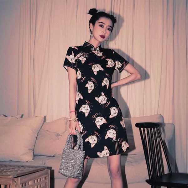 ethnic clothing summer women cheongsam vintage mini qipao short sleeve print party dress chinese style ladies robe gown vestidos xxl, Red
ethnic clothing summer women cheongsam vintage mini qipao short sleeve print party dress chinese style ladies robe gown vestidos xxl, Red