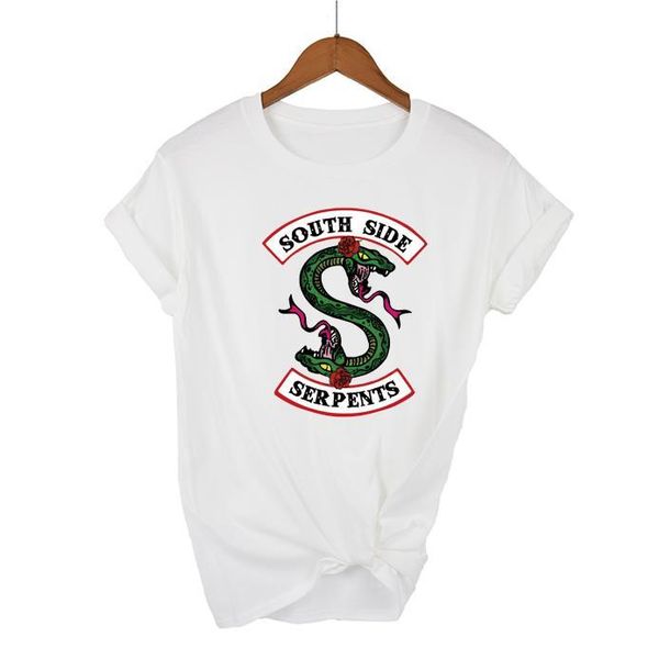 women's t-shirt riverdale southside serpents rose harajuku tees women south side snake print ullzang tshirt 90s female, White
women's t-shirt riverdale southside serpents rose harajuku tees women south side snake print ullzang tshirt 90s female, White