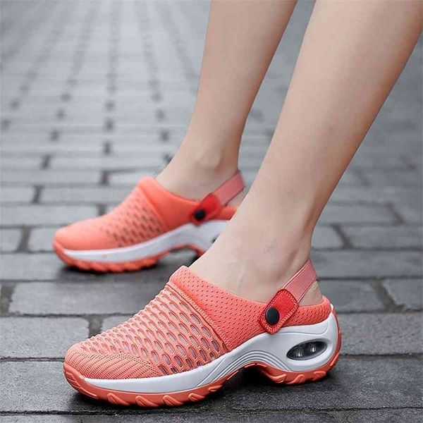 women mesh shoes air cushion ladies shoes platform sneakers walking sports sandal comfy casual breathable wedges slippers shoes, Black
women mesh shoes air cushion ladies shoes platform sneakers walking sports sandal comfy casual breathable wedges slippers shoes, Black